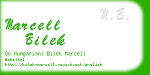 marcell bilek business card